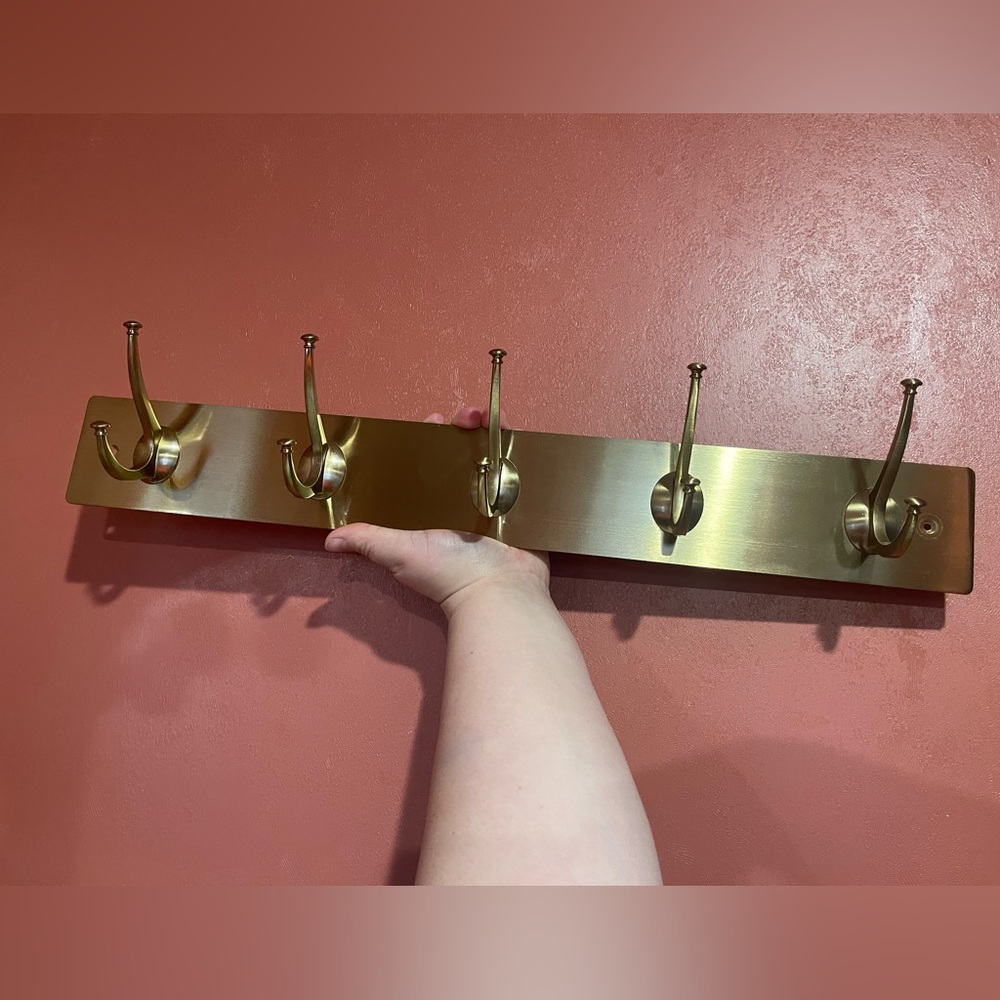 Target Threshold Home Decor Gold 5 Hook Wall Mount